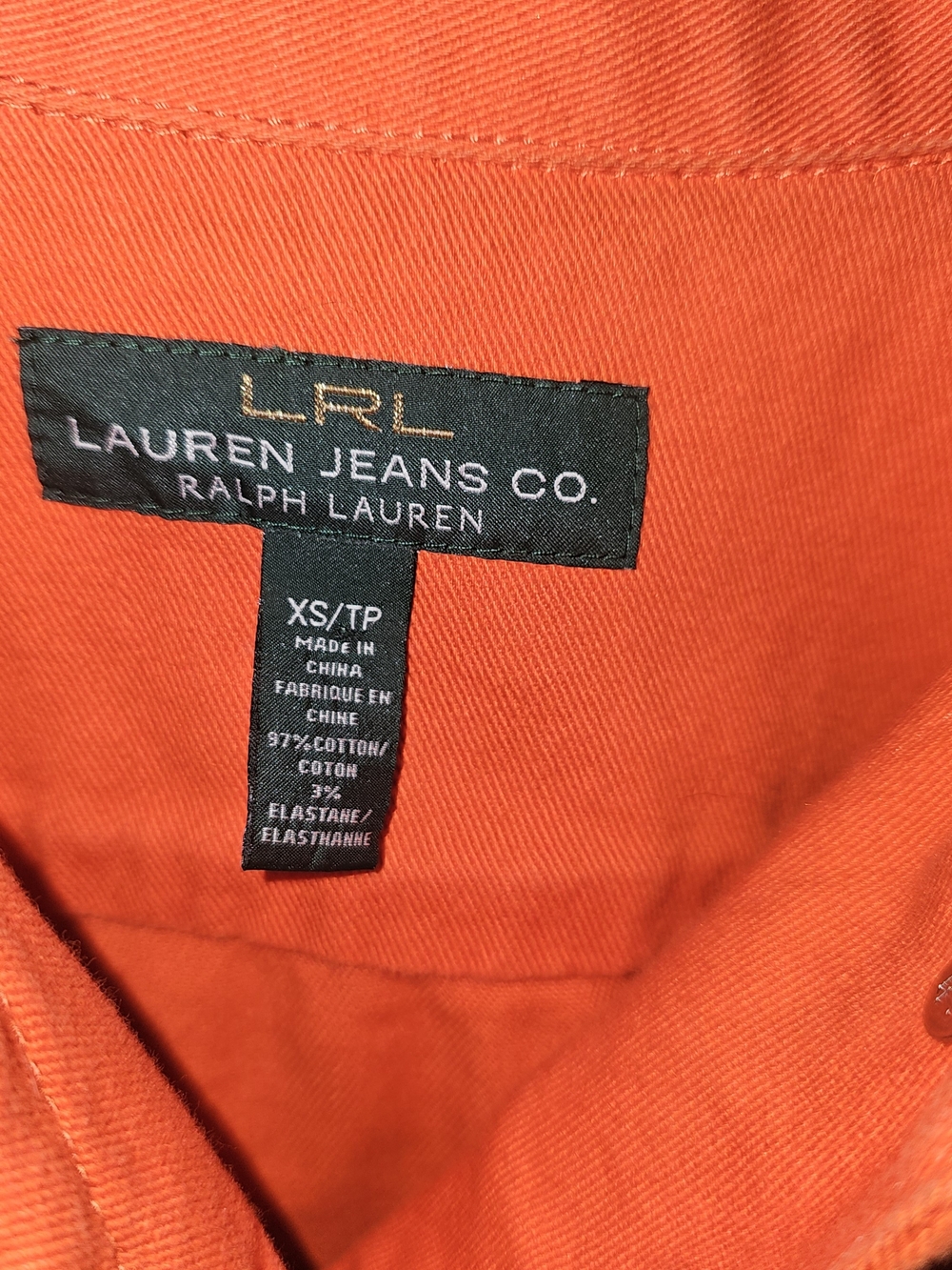 Ralph Lauren Bright Orange Denim Jacket - Women's - Picture 5 of 9